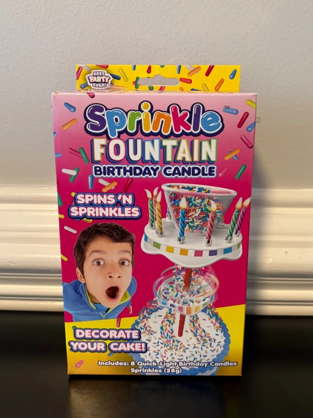 5 for $20: Sprinkle fountain birthday candle